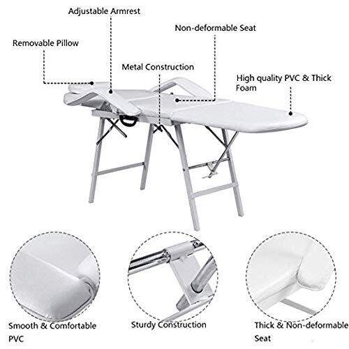 73 Inch Adjustable Massage Tattoo Chair for Salon Beauty Spa