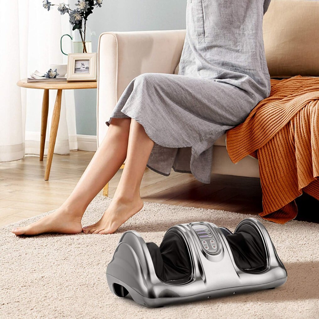 Electric Shiatsu Foot Massager w/Remote and 4 Massage Modes