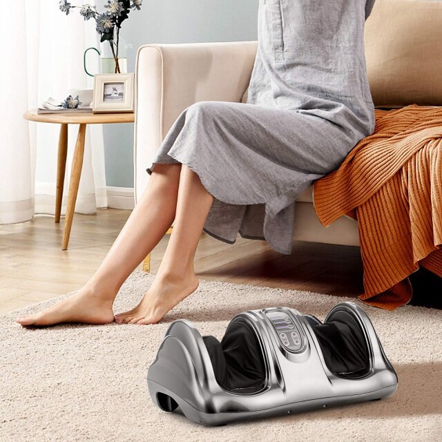Electric Shiatsu Foot Massager w/Remote and 4 Massage Modes