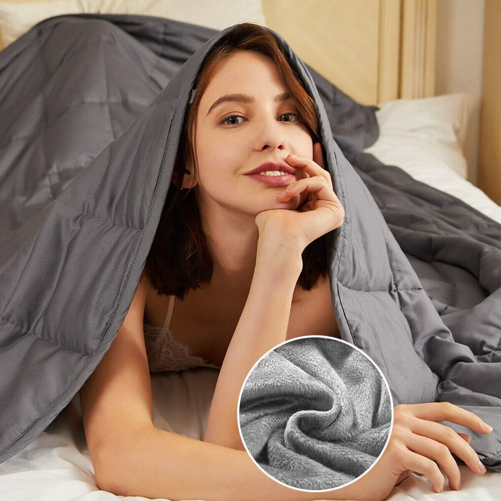 Adults Weighted Blanket, Queen Size Heavy Blanket-15 lbs- 60"x 80"