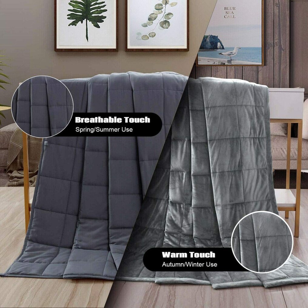 Adults Weighted Blanket, Queen Size Heavy Blanket-15 lbs- 60"x 80"