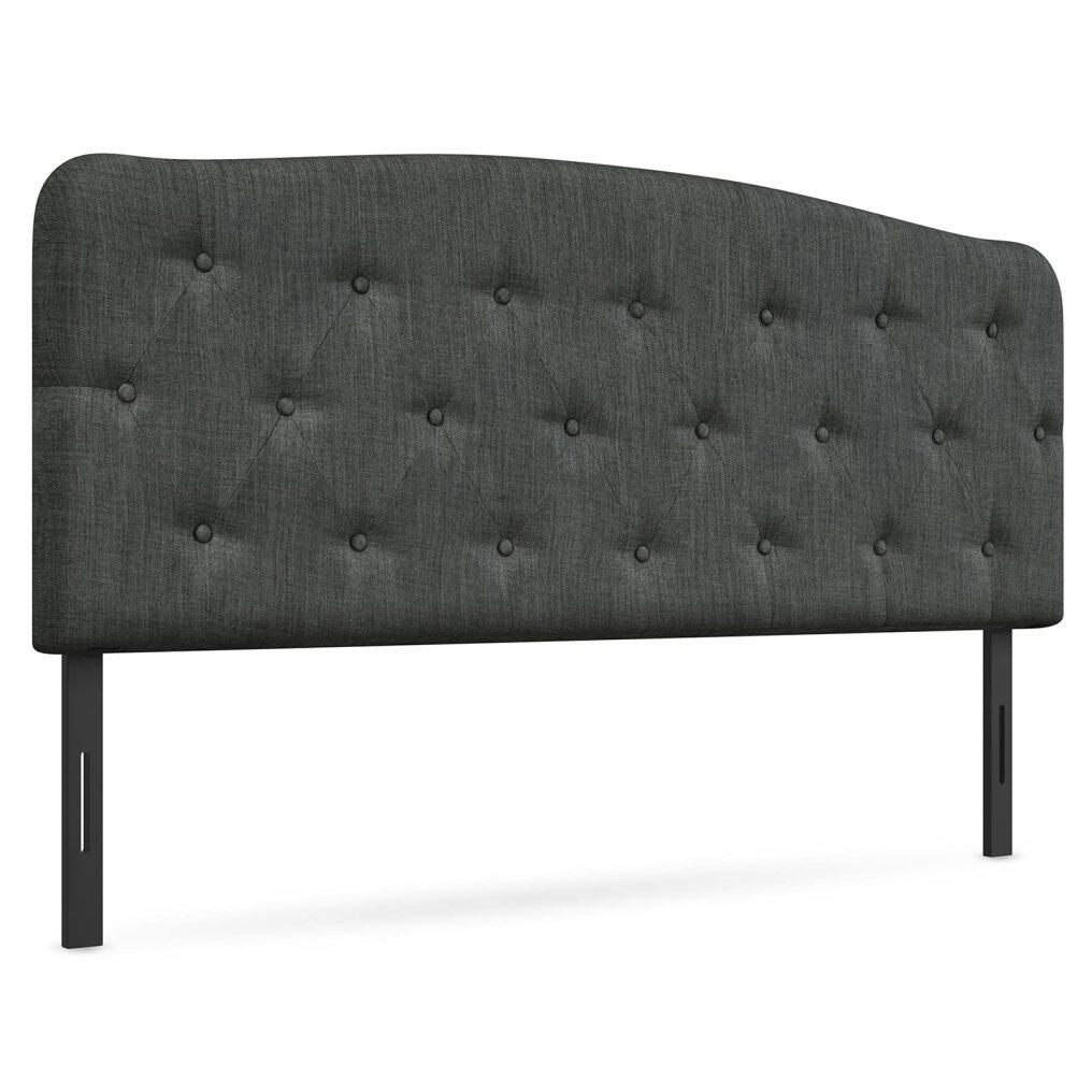 Upholstered Headboard, Adjustable Height from 38" to 53" Platform, Full Size