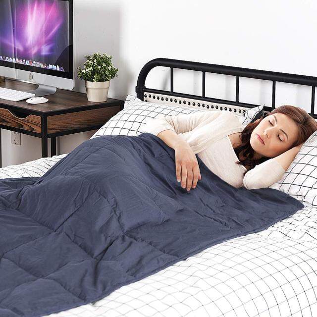 Weighted Blanket with 200GSM Crystal Velvet Cover 20lbs |60"x80"| Queen Size