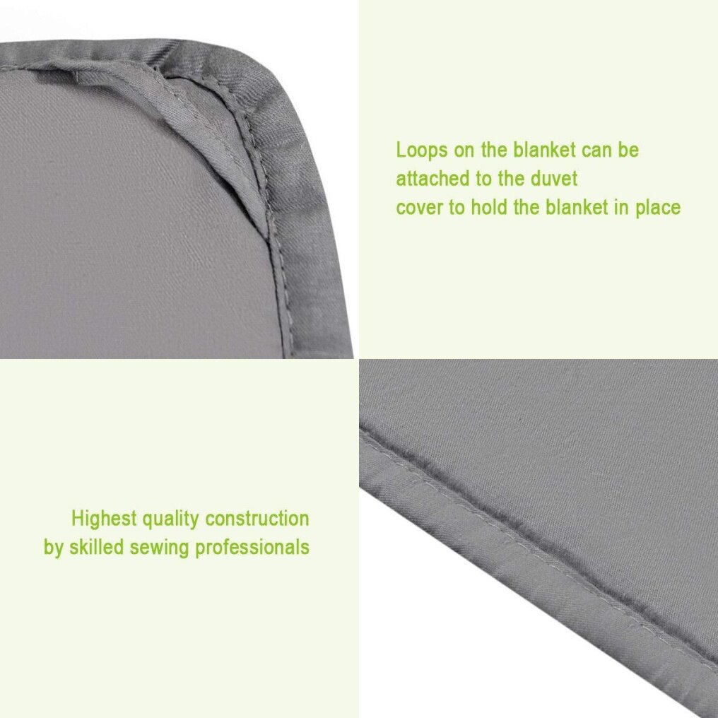 Weighted Blanket 7lbs-20lbs for Kids & Adults | Premium 200TC 100% Cotton Fabric-Breathable and Comfortable