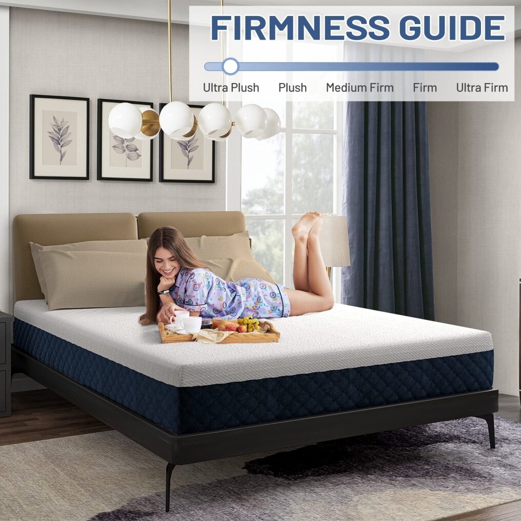 Memory Foam Mattress, 8 inch Mattress Full with Gel Infused Memory Foam & Bamboo Charcoal Foam