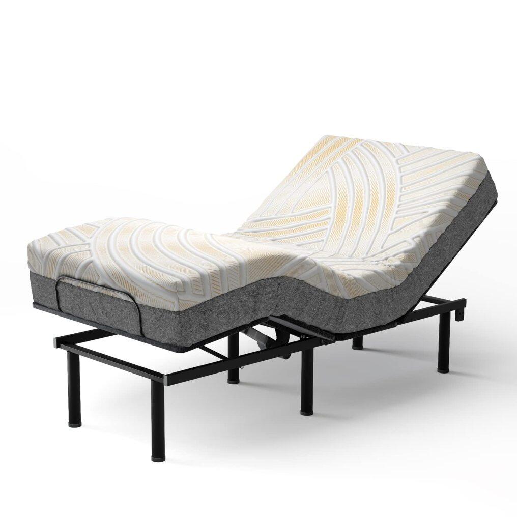 KOMFOTT 10 Inch Adjustable Bed Mattress Twin XL, 3D Transformable Cutting Mattress