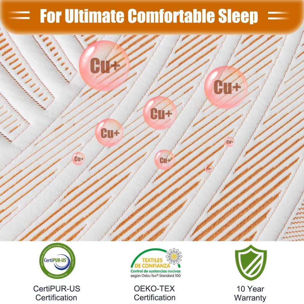 KOMFOTT 10 Inch Adjustable Bed Mattress Twin XL, 3D Transformable Cutting Mattress