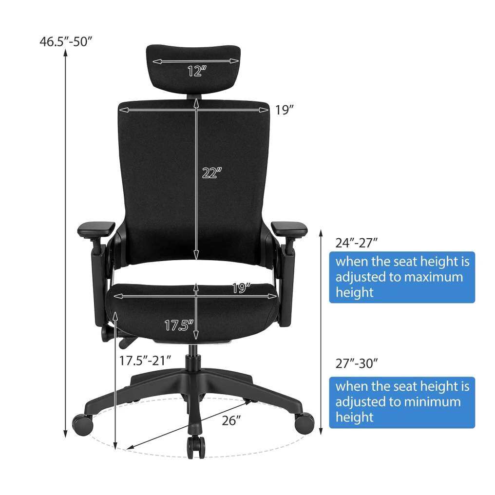 Home Office Desk Chair Swivel Executive Chair with Ergonomic High Back