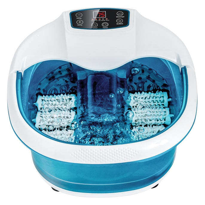 Home Foot Spa Tub with Heat Bubbles & Adjustable Temperature & Time for Feet Relief