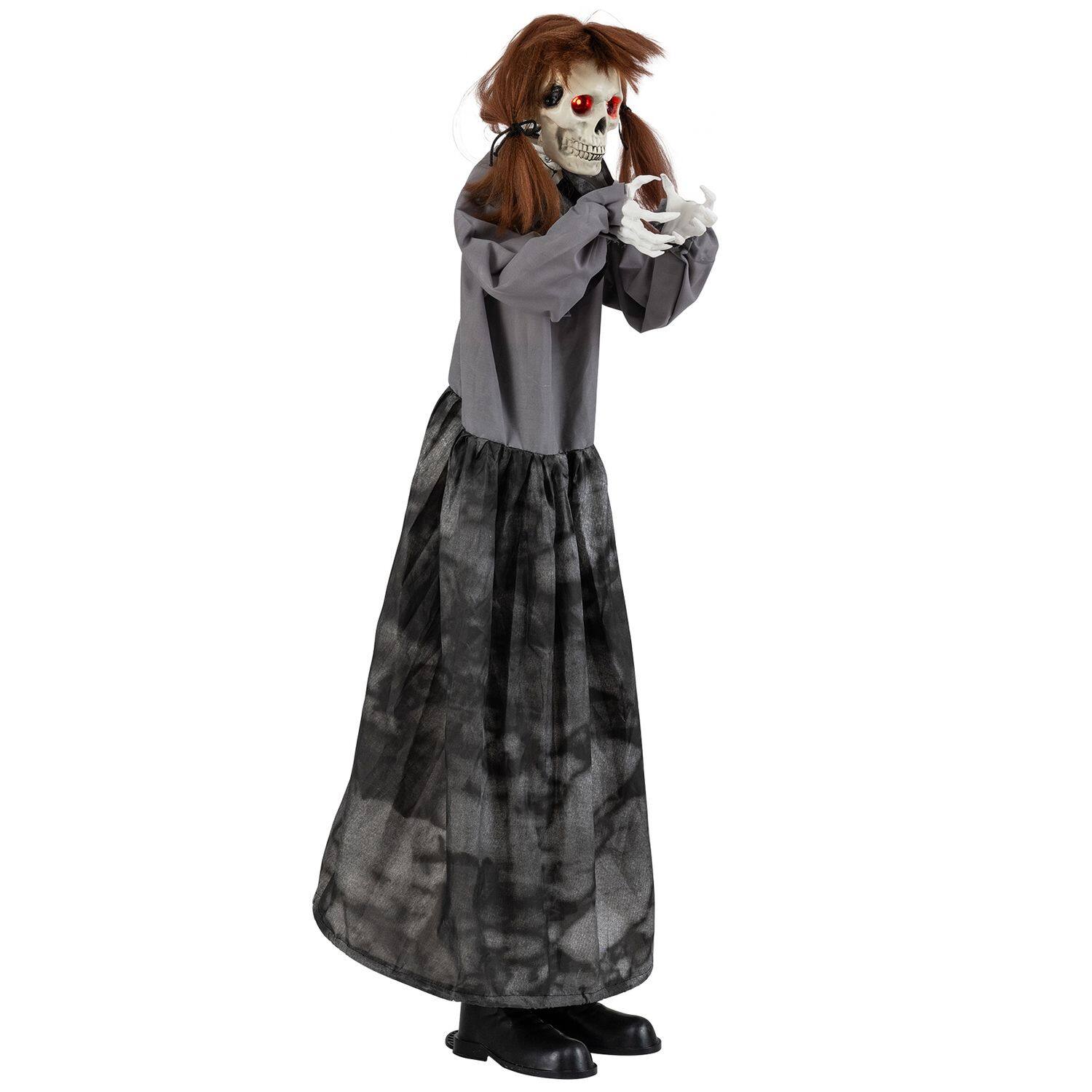 Halloweeni animatroniline hüppehirmu nukk hüpikpea ja heliaktiveeritava disainiga