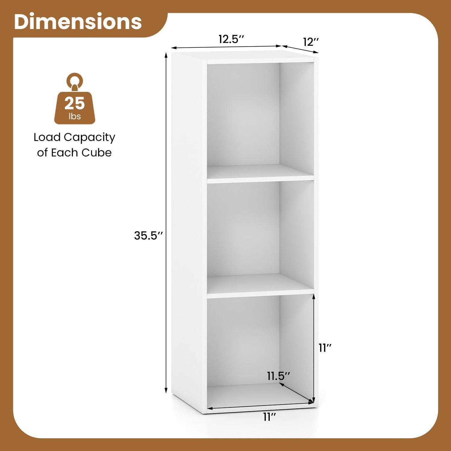 3-Cube Book Shelf Wooden Bookshelf Modern Bookcase Storage Organizer 3-Cube Book Shelf Wooden Bookshelf Modern Bookcase Storage Organizer