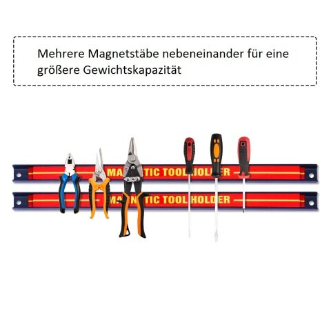 Tööriistade magnetribade komplekt 46cm (6 tk)