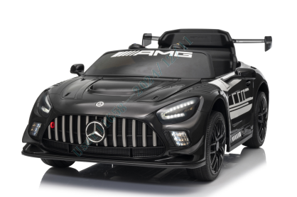 Litsentseeritud lasteauto Mercedes-AMG GT3 puldiga, 3 käiku, must