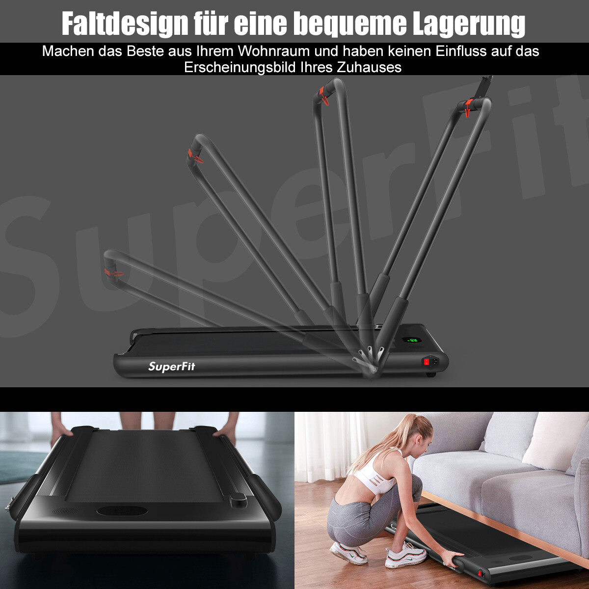 2-ühes kokkupandav elektriline jooksulint