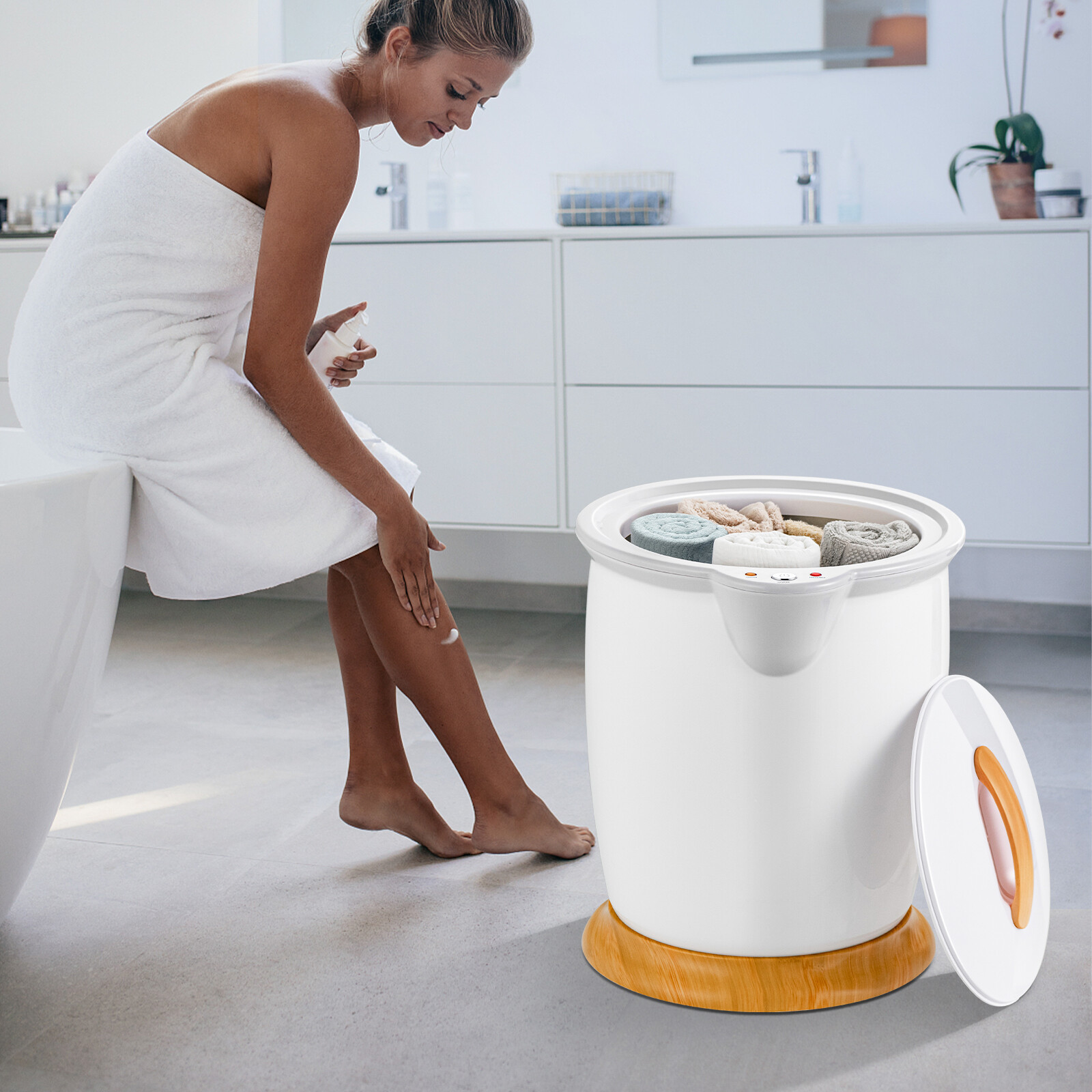 Immagine prodotto - Scaldasalviette a secchiello 20L bianco