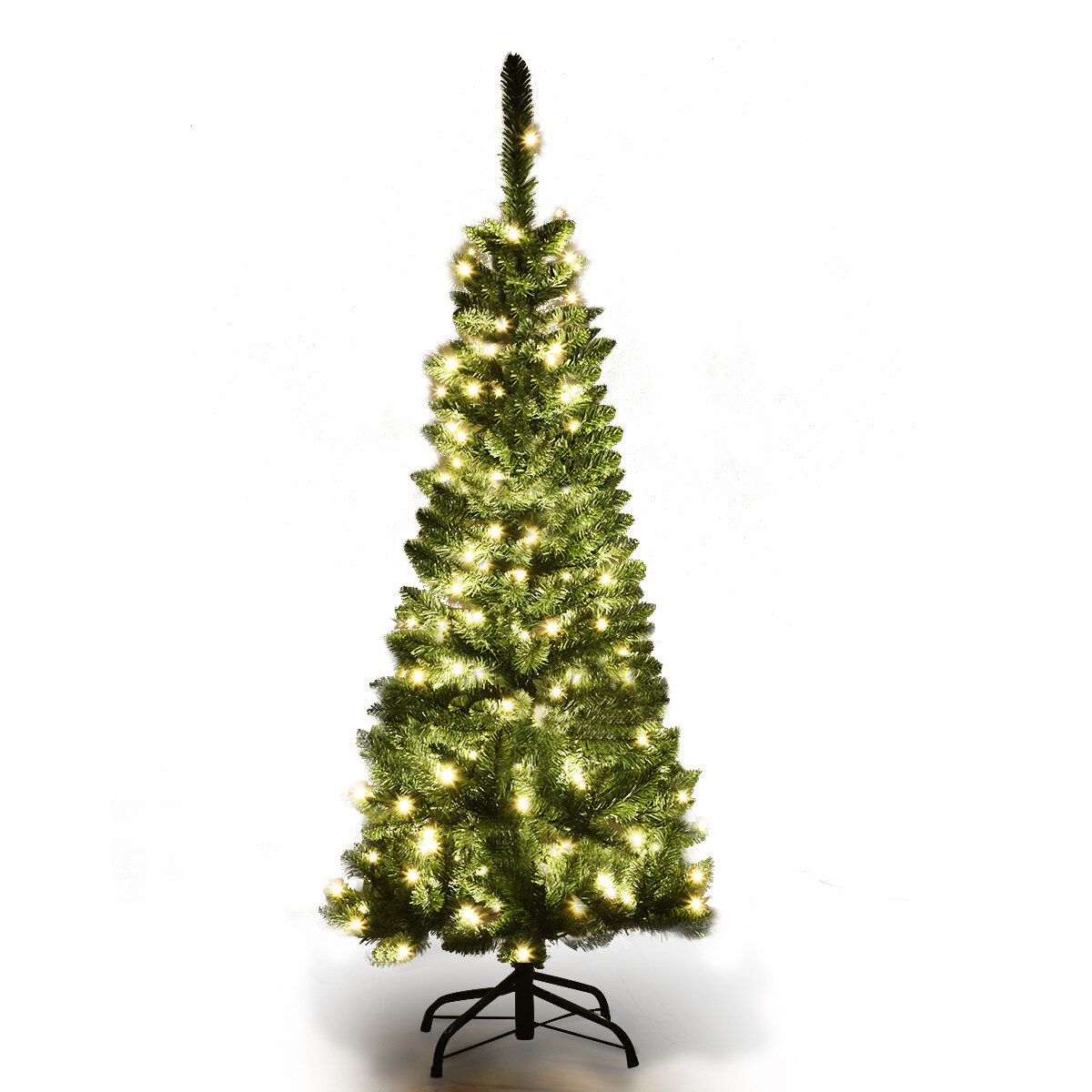 Kunstlik jõulupuu LED-tuledega 135 cm