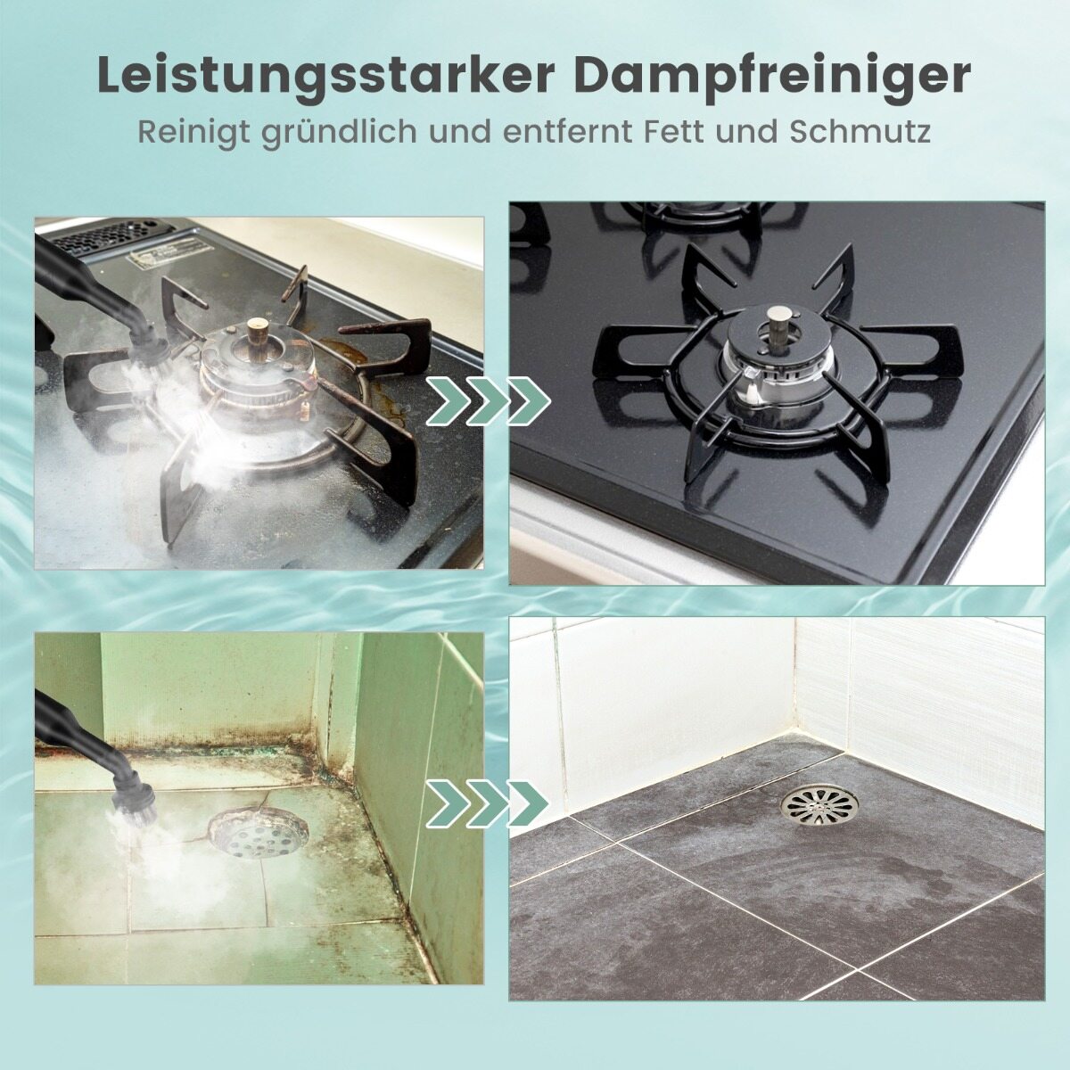 Kaasaskantav aurupuhasti Survestatud aurupuhasti 1400 W Piiramatu Pidev Aur 400 ml Veepaak Hall