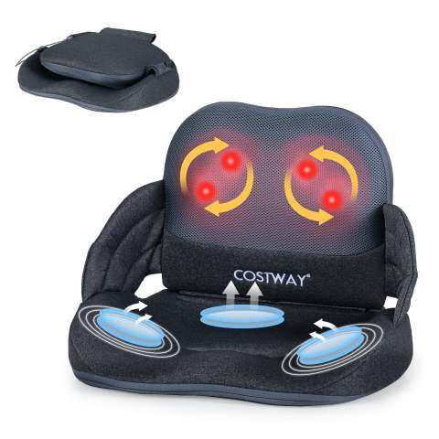 Selja massaažipadi soojendusfunktsiooniga, kokkupandav Shiatsu massaažipadi, ergonoomiline tugipadi