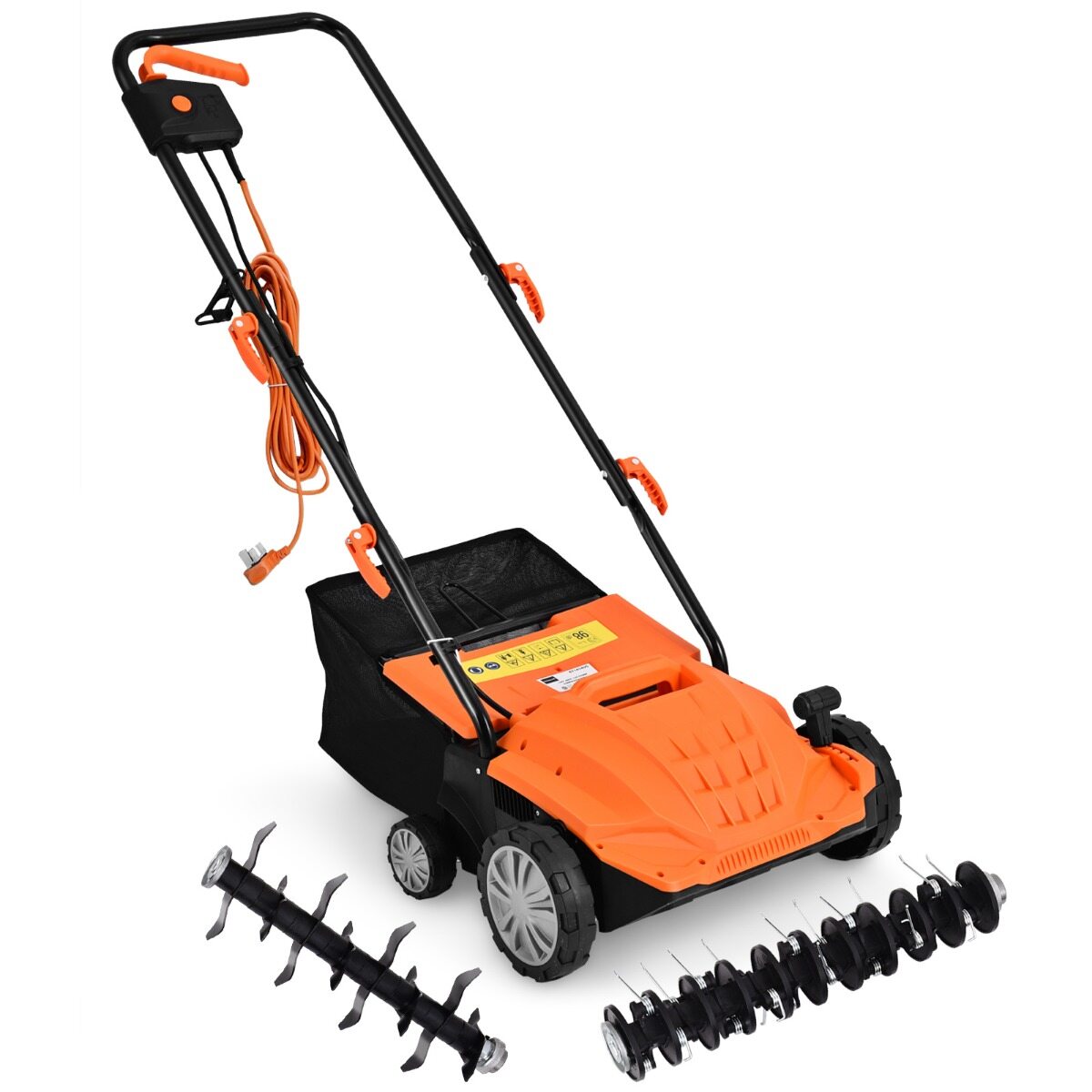 Elektriline muruniiduk-aeraator 1500 W, 3 taset, töösügavus 32 cm, töölaius 104,5 x 51 x 103 cm, oranž