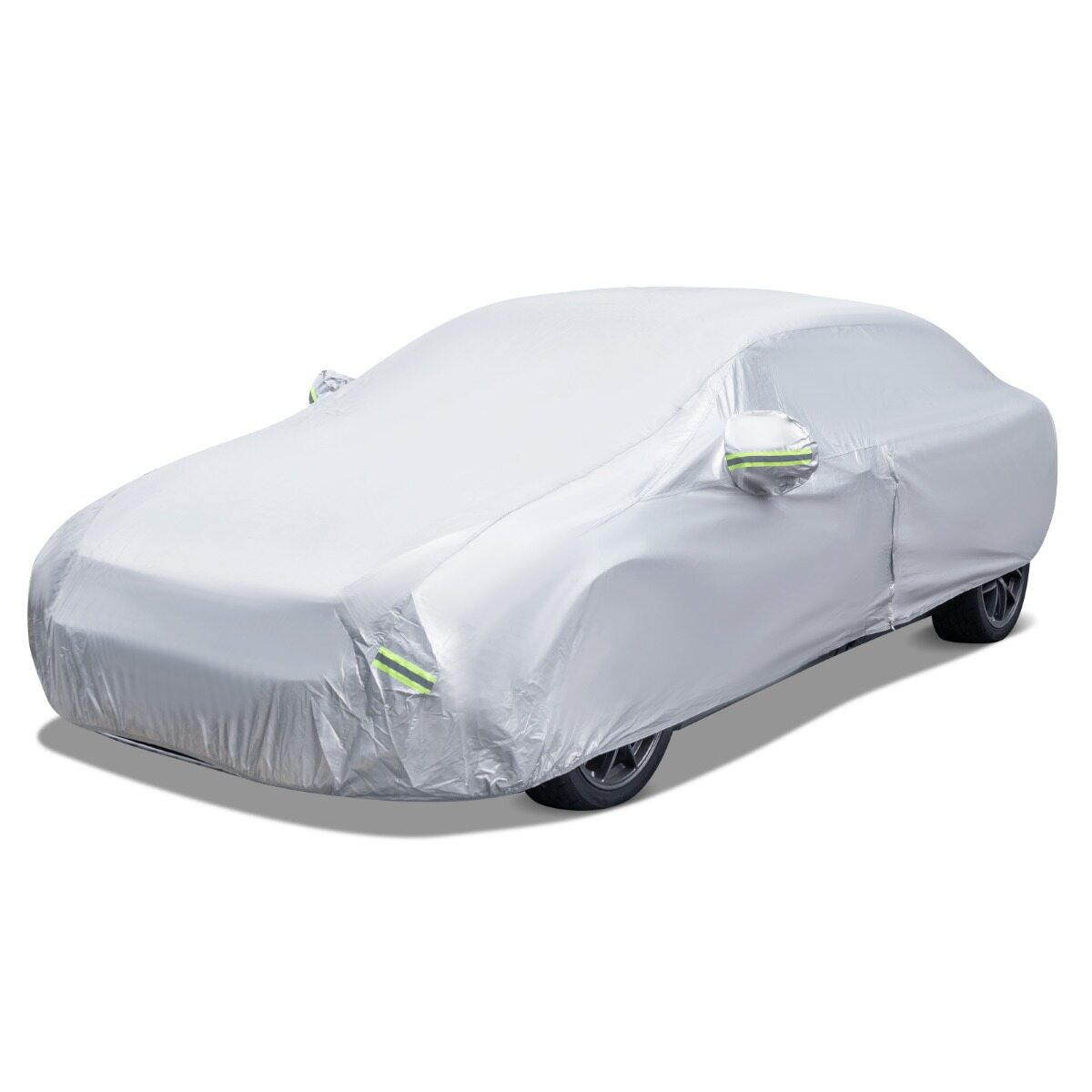 Autokate lukuga ja taskuga Ilmastikukindel autokate 479 x 173 x 115 cm Hõbedane