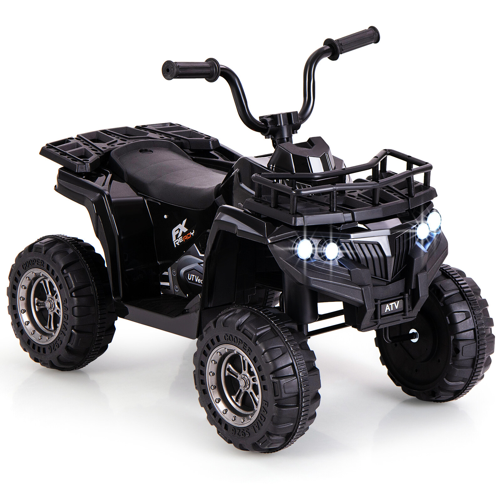 6 V laste elektriline ATV edasi- ja tagasikäiguga elektriauto ATV laste ATV must