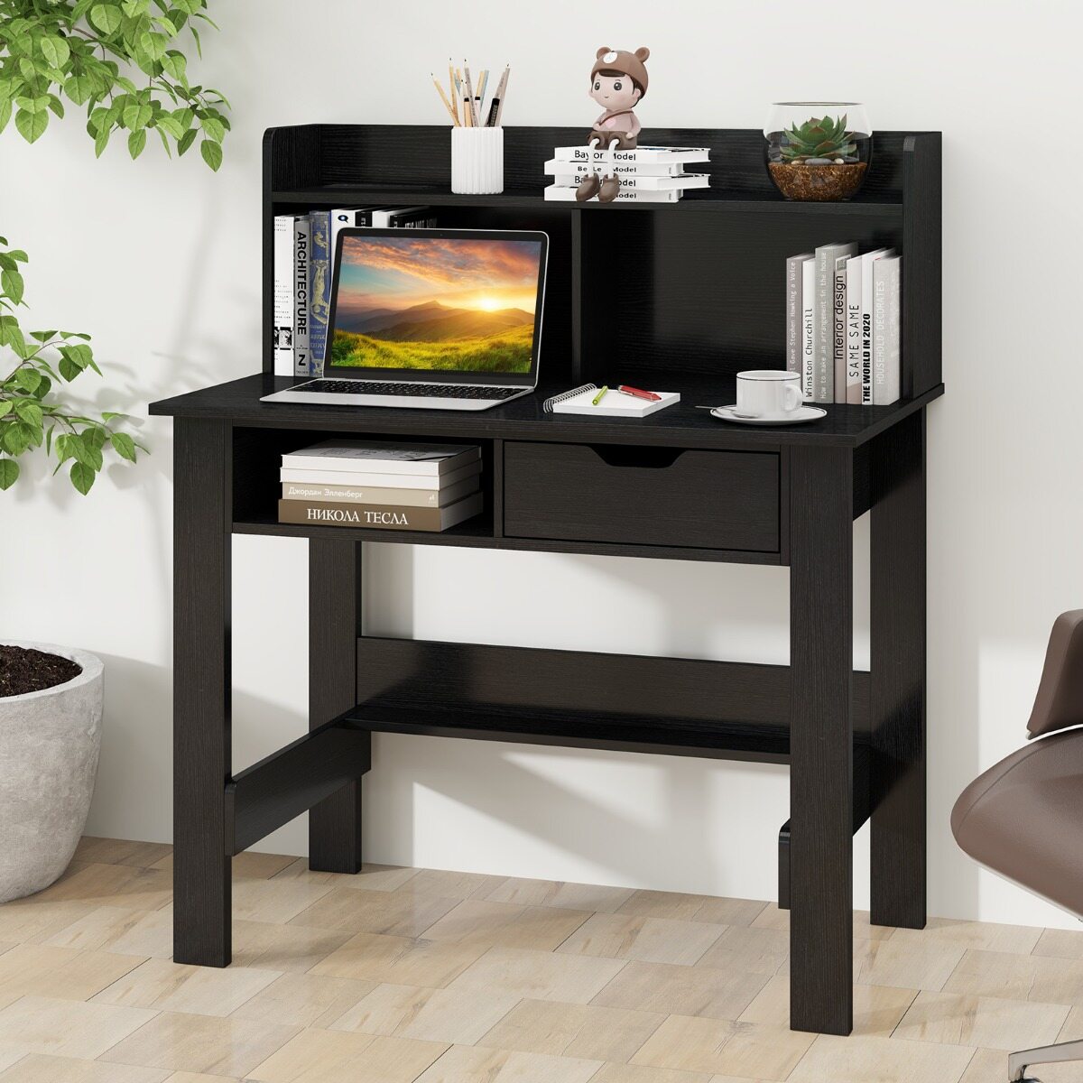 Immagine prodotto - Scrivania per computer vista laterale