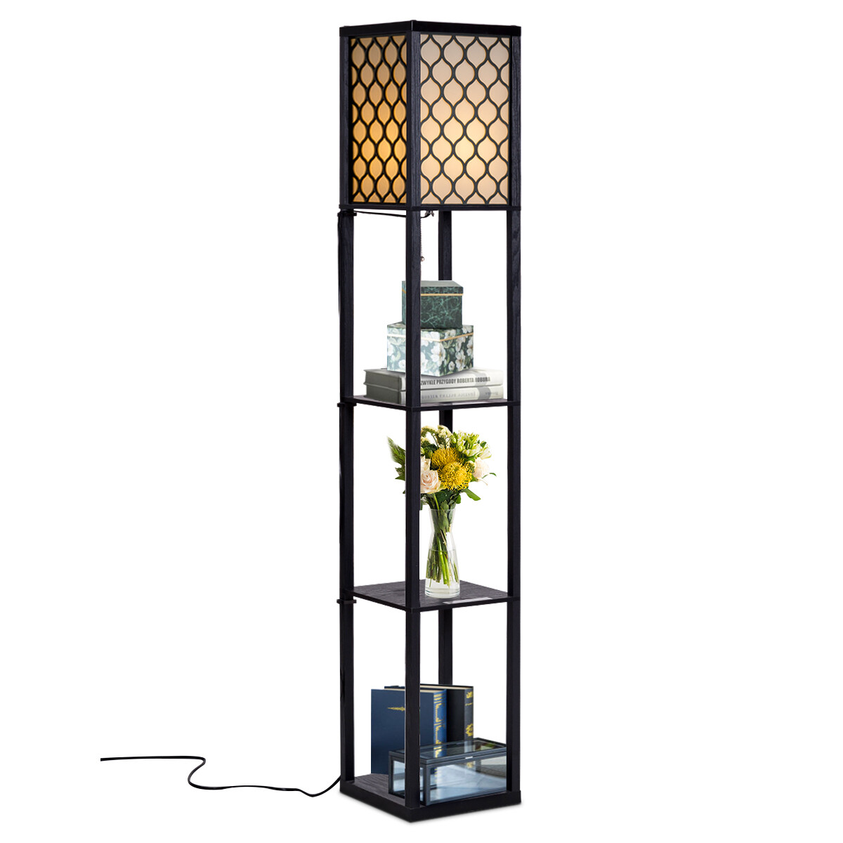 Moodne lamp 160 cm raamaturiiuliga