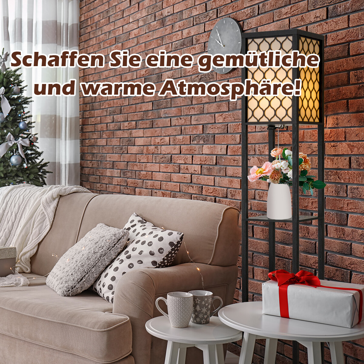 Moodne lamp 160 cm raamaturiiuliga