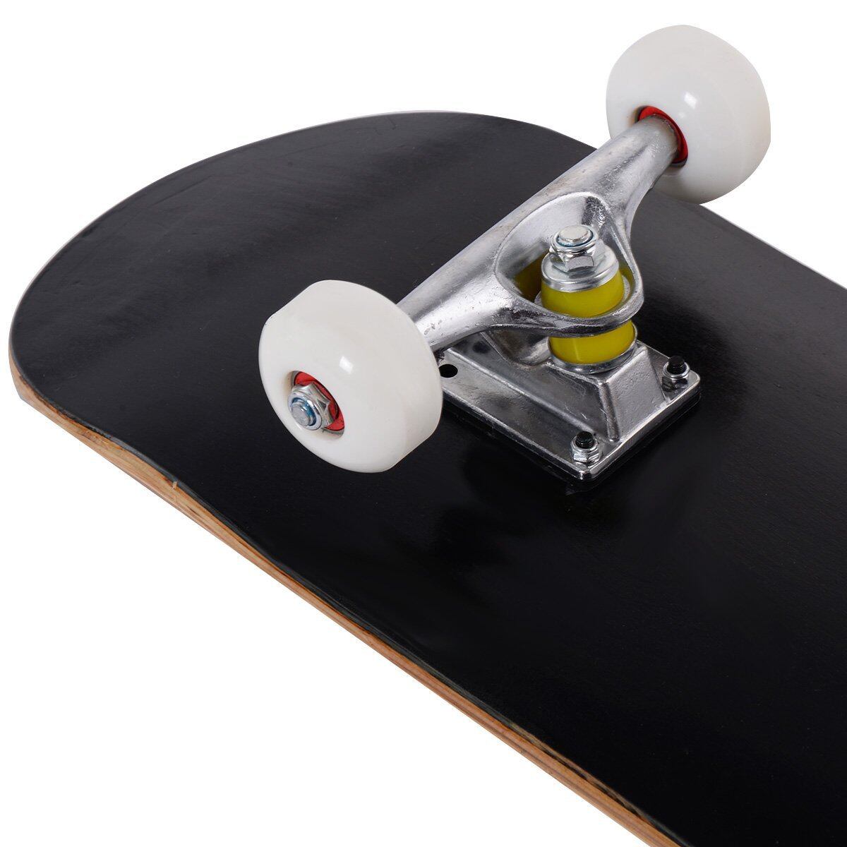 Rula, komplekt, Funboard, Minicruiser, puidust, Longboard, 20x79cm - must
