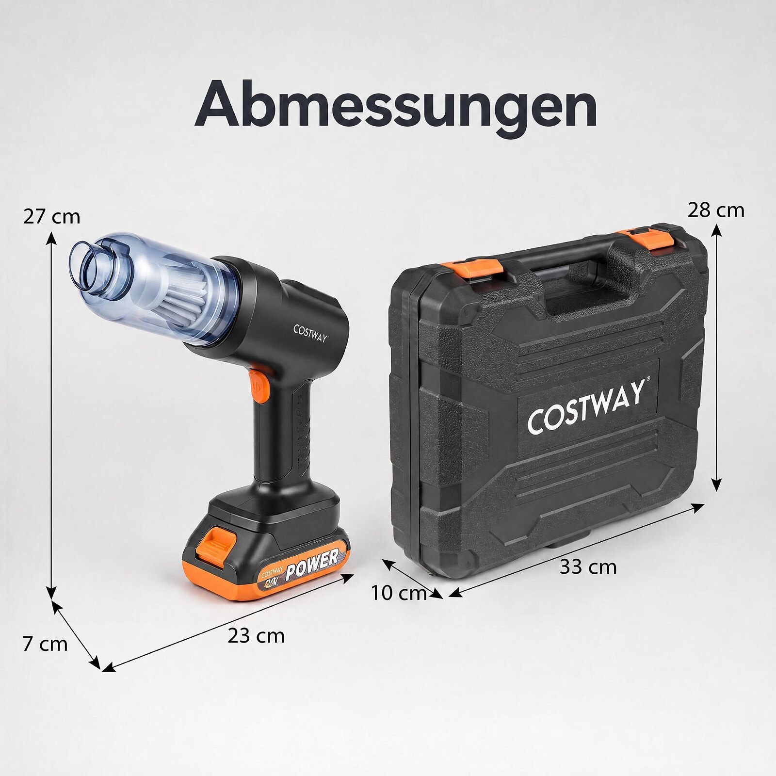 4-ühes käeshoitav tolmuimeja, 21000 Pa juhtmeta tolmuimeja 120 W mootori ja 2 akuga