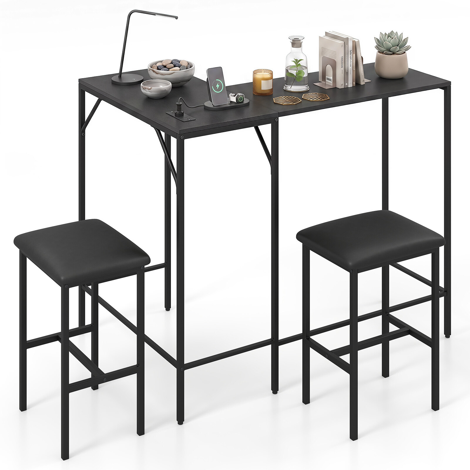 Immagine prese integrate e sgabelli bar