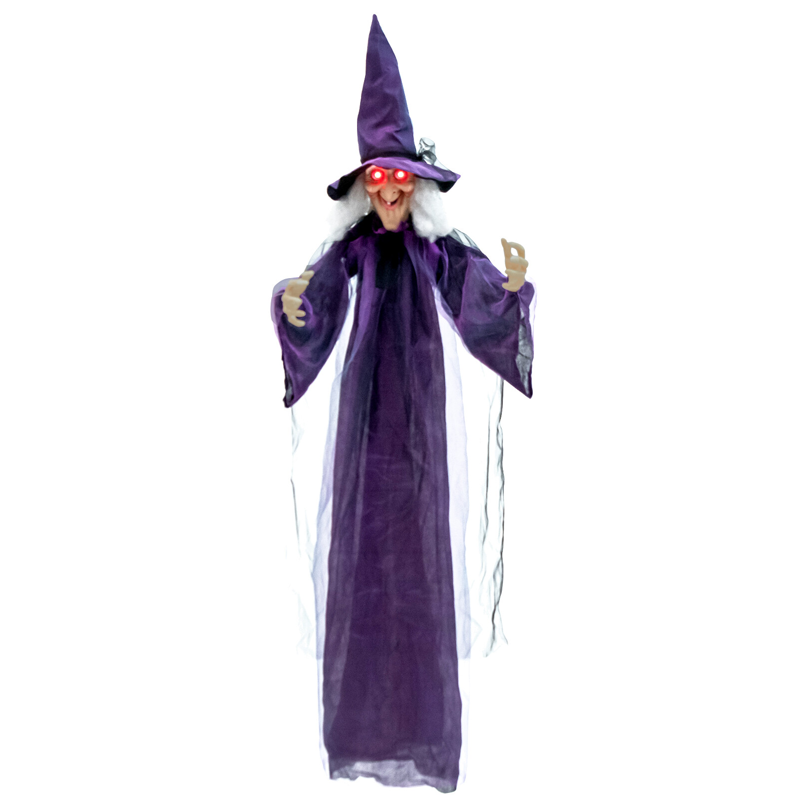 Rippuvad halloweeni kaunistused eelnevalt salvestatud fraasidega