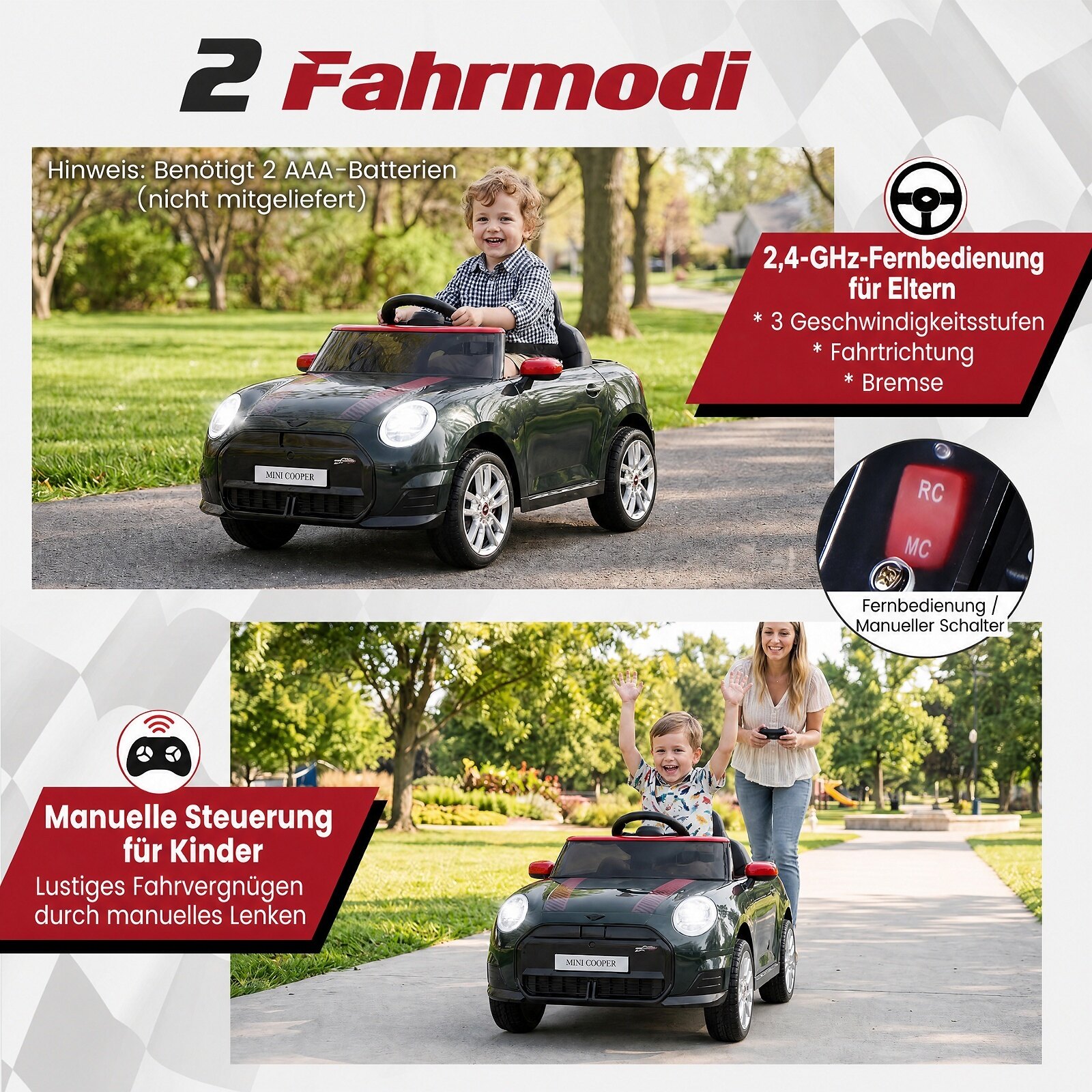 Auto elettrica per bambini 12V vista principale