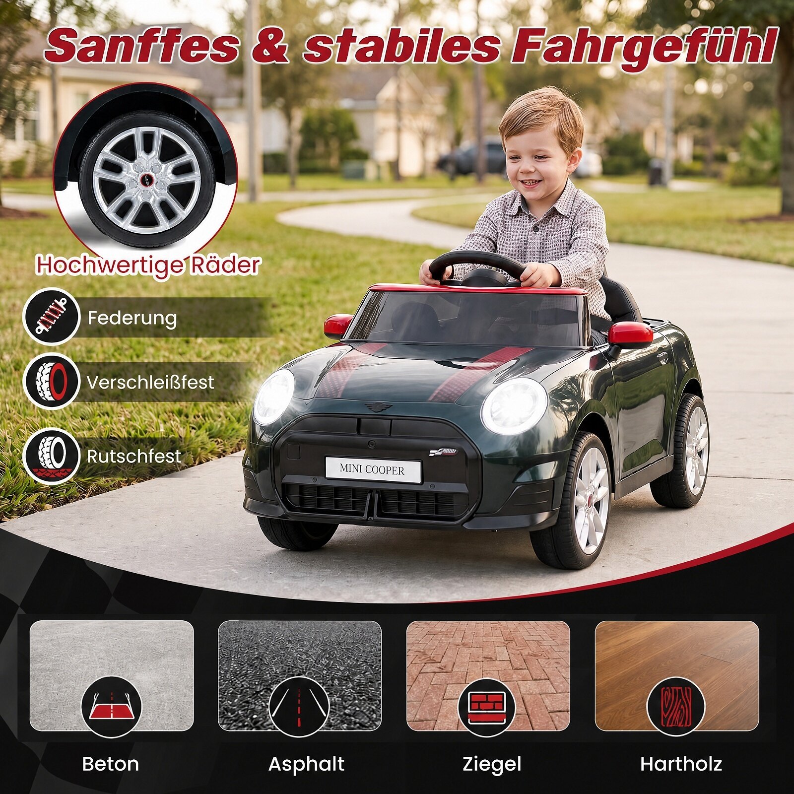 Dettagli auto elettrica con telecomando
