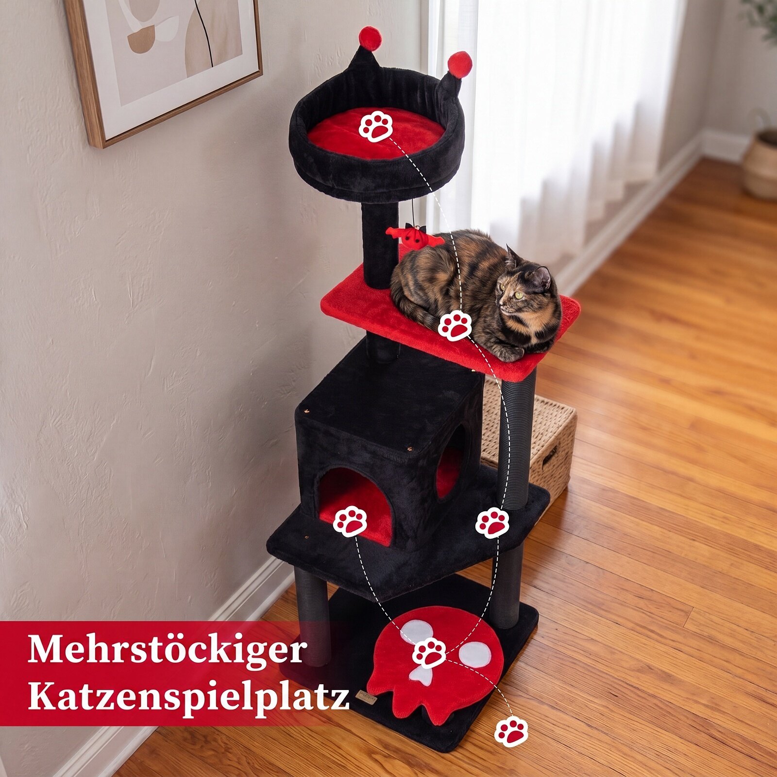 Immagine prodotto 1 - albero per gatti gotico
