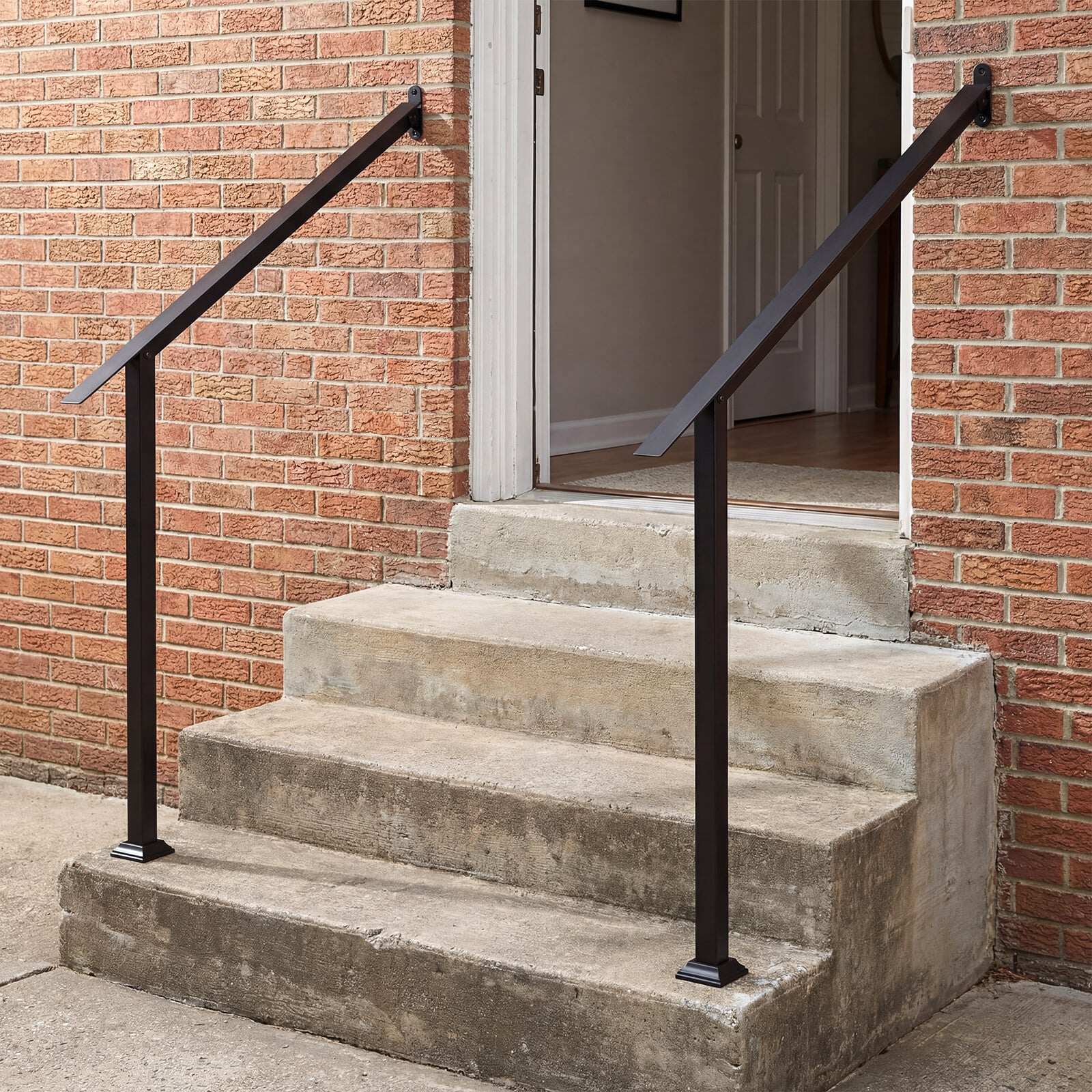 Wall Mount Adjustable Galvanized Steel Handrail for Outdoor Steps Wall Mount Adjustable Galvanized Steel Handrail for Outdoor Steps