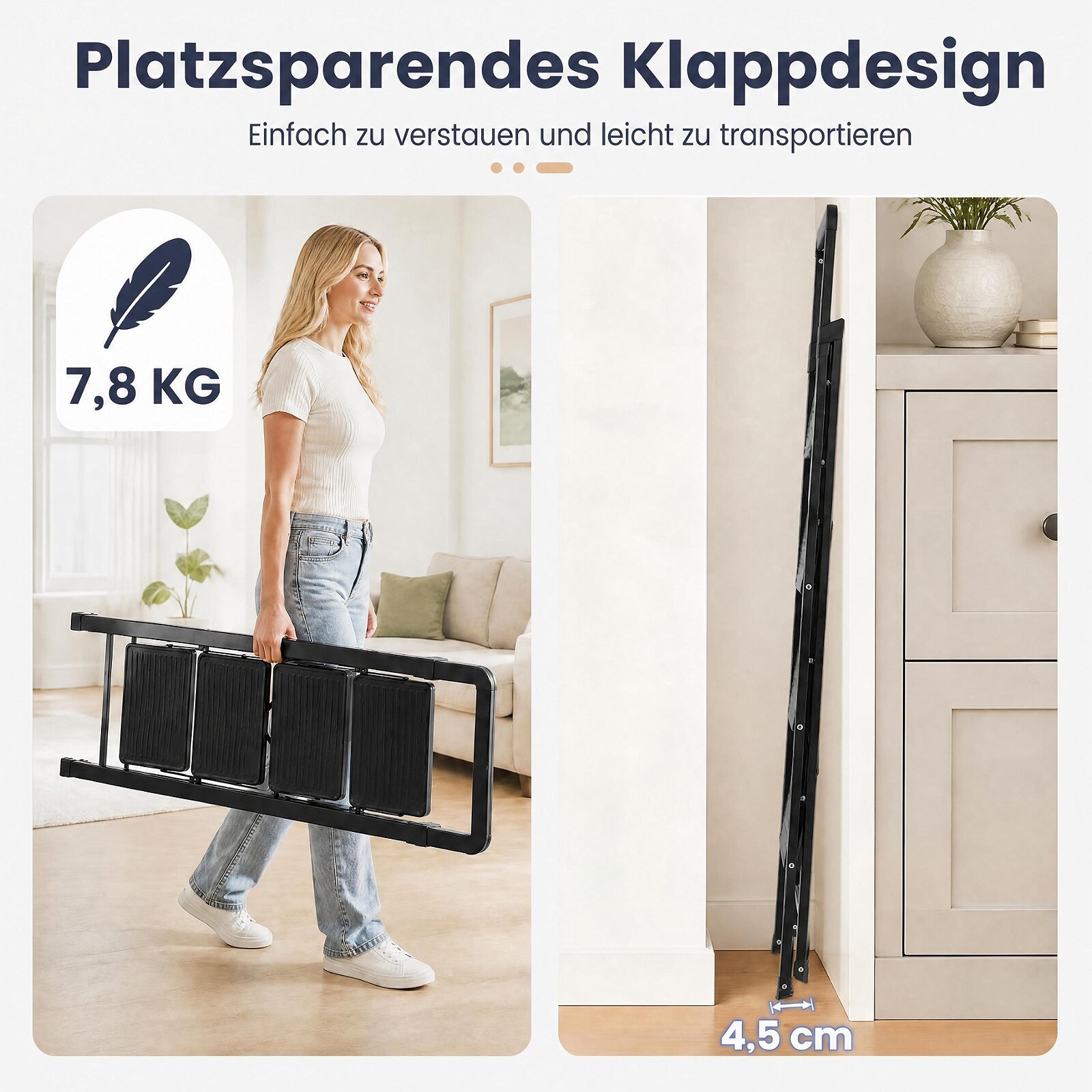 4-astmeline must kokkupandav astmetool laiade libisemisvastaste pedaalidega