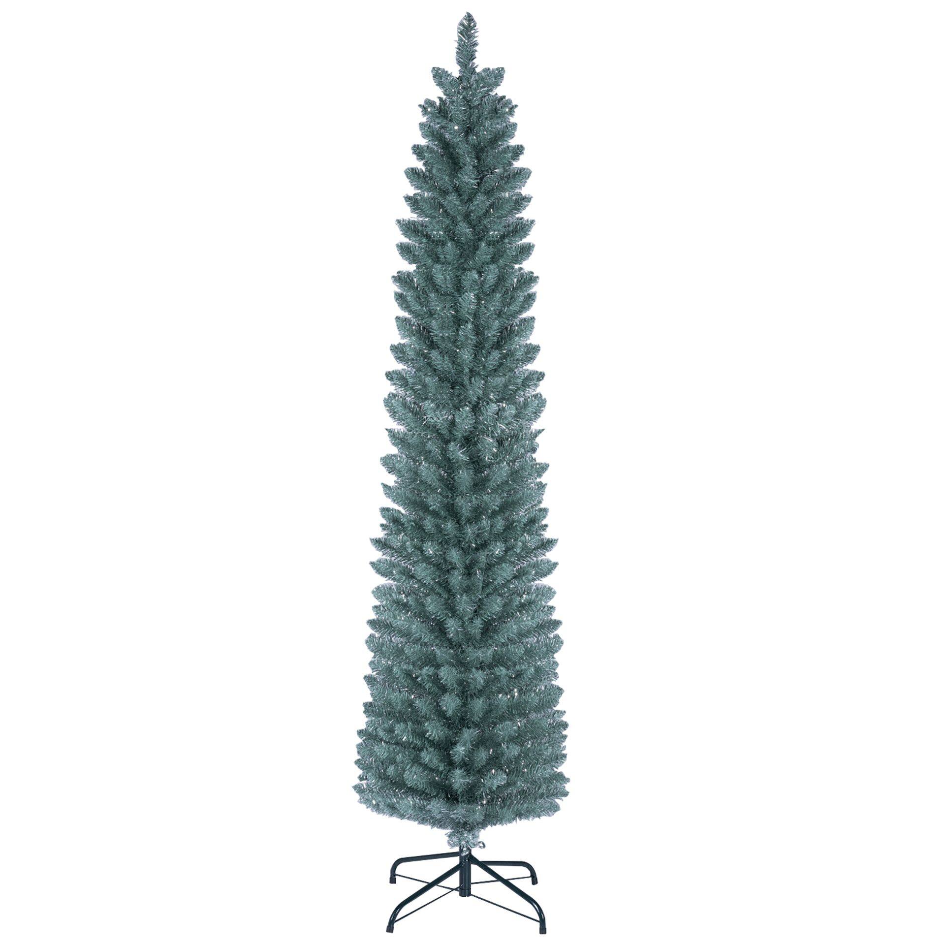 1,5/1,8/2,1/2,4 meetri pikkune kunstkuusk 210/320/418/535 mm PVC oksaotstega – 1,8 m