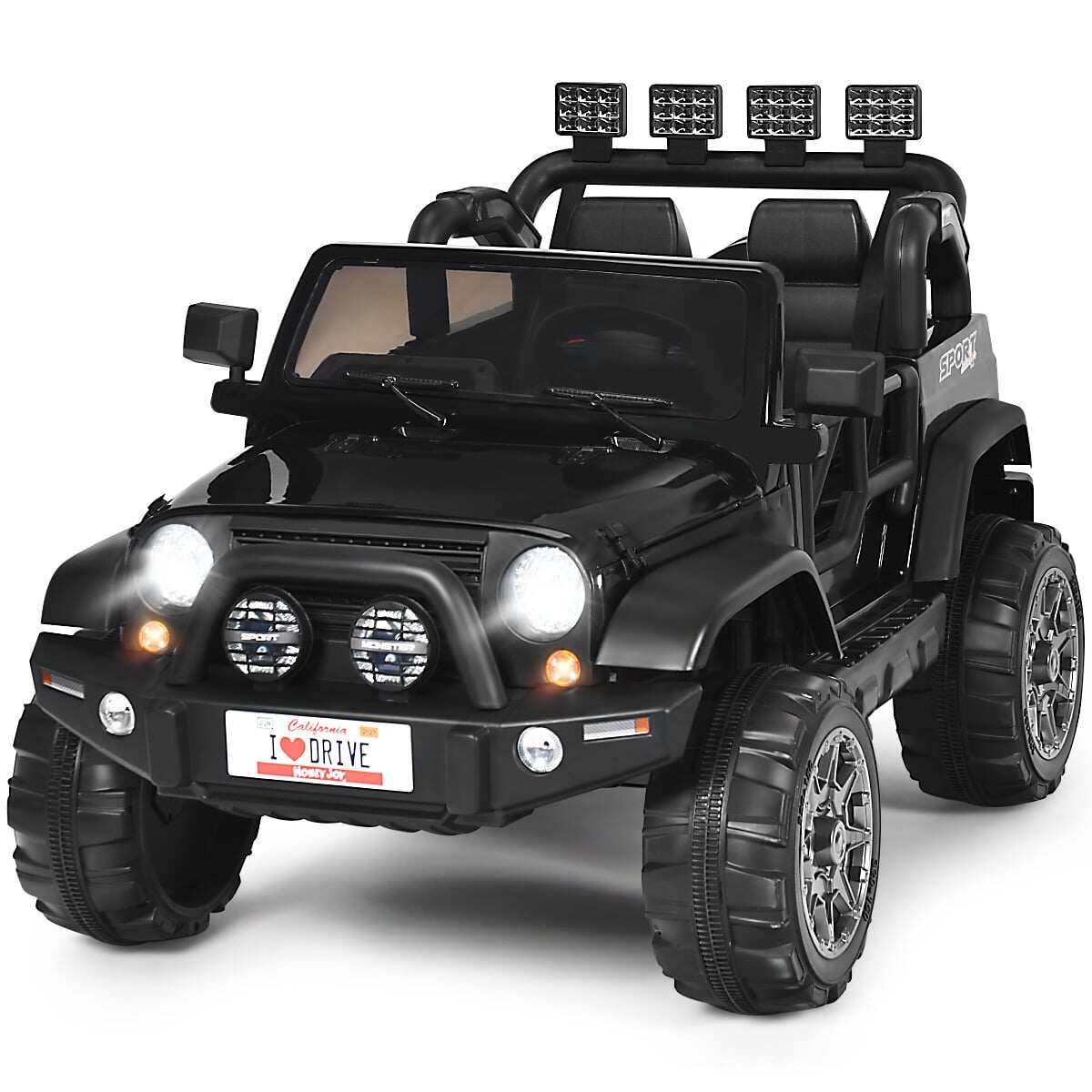 12 V elektriauto akutoitel elektriauto 2 istmega 123 x 80 x 80 cm must