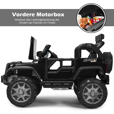 12 V elektriauto akutoitel elektriauto 2 istmega 123 x 80 x 80 cm must