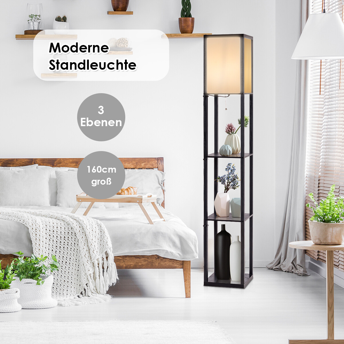 Elegantne raamaturiiul lambiga 2in1