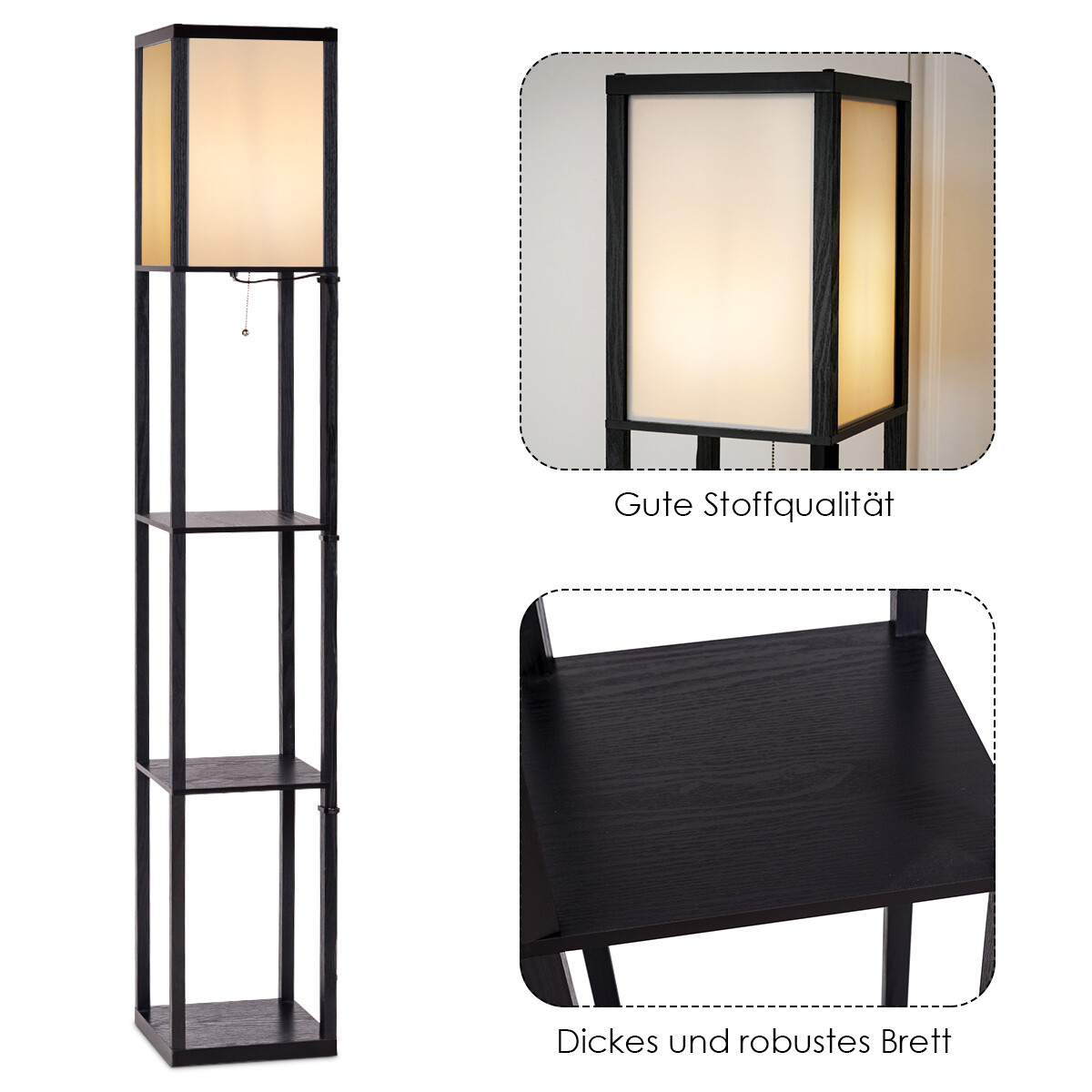 Elegantne raamaturiiul lambiga 2in1