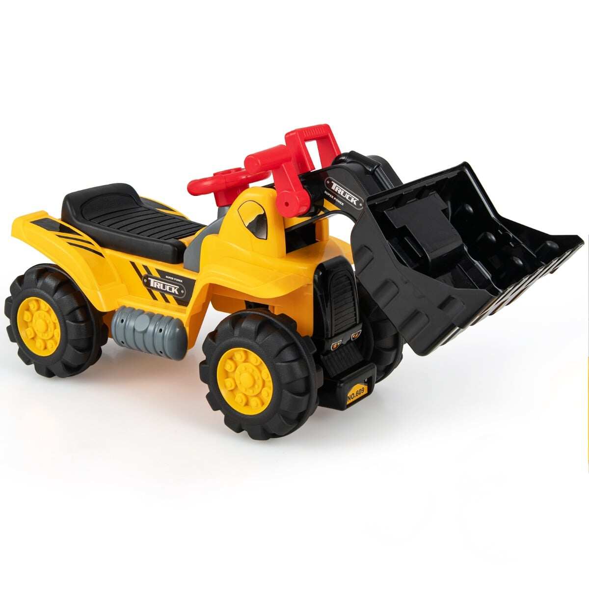 Kids Ride On Bulldozer Toy with Adjustable Bucket and Sound Kids Ride On Bulldozer Toy with Adjustable Bucket and Sound