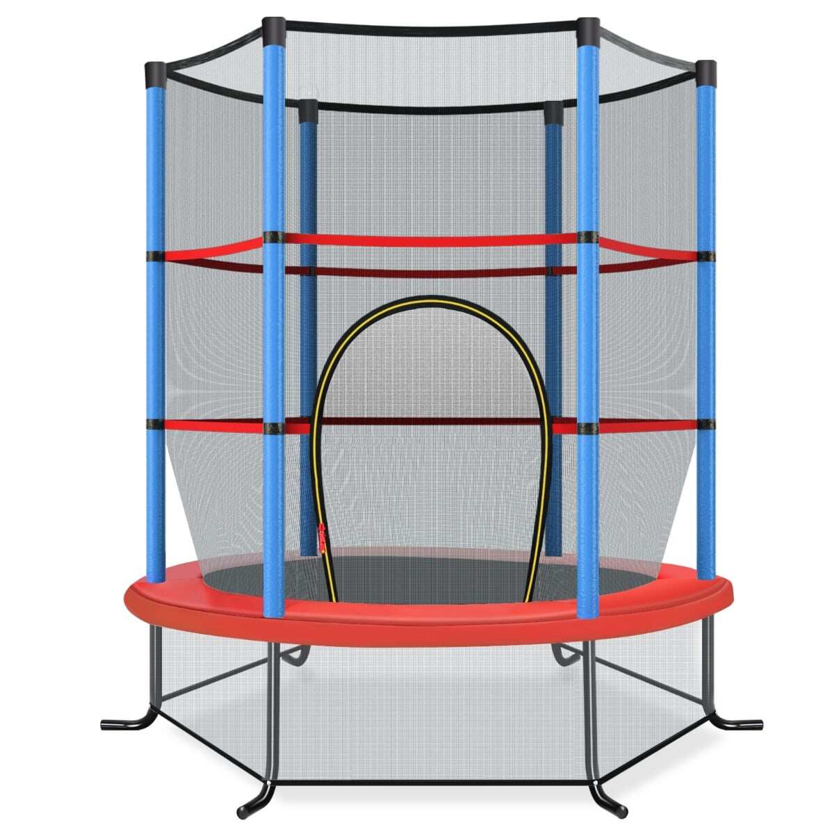 Ø140 cm aiabatuut turvavõrguga, kandevõime kuni 135 kg, lastele alates 3. eluaastast, tumesinine