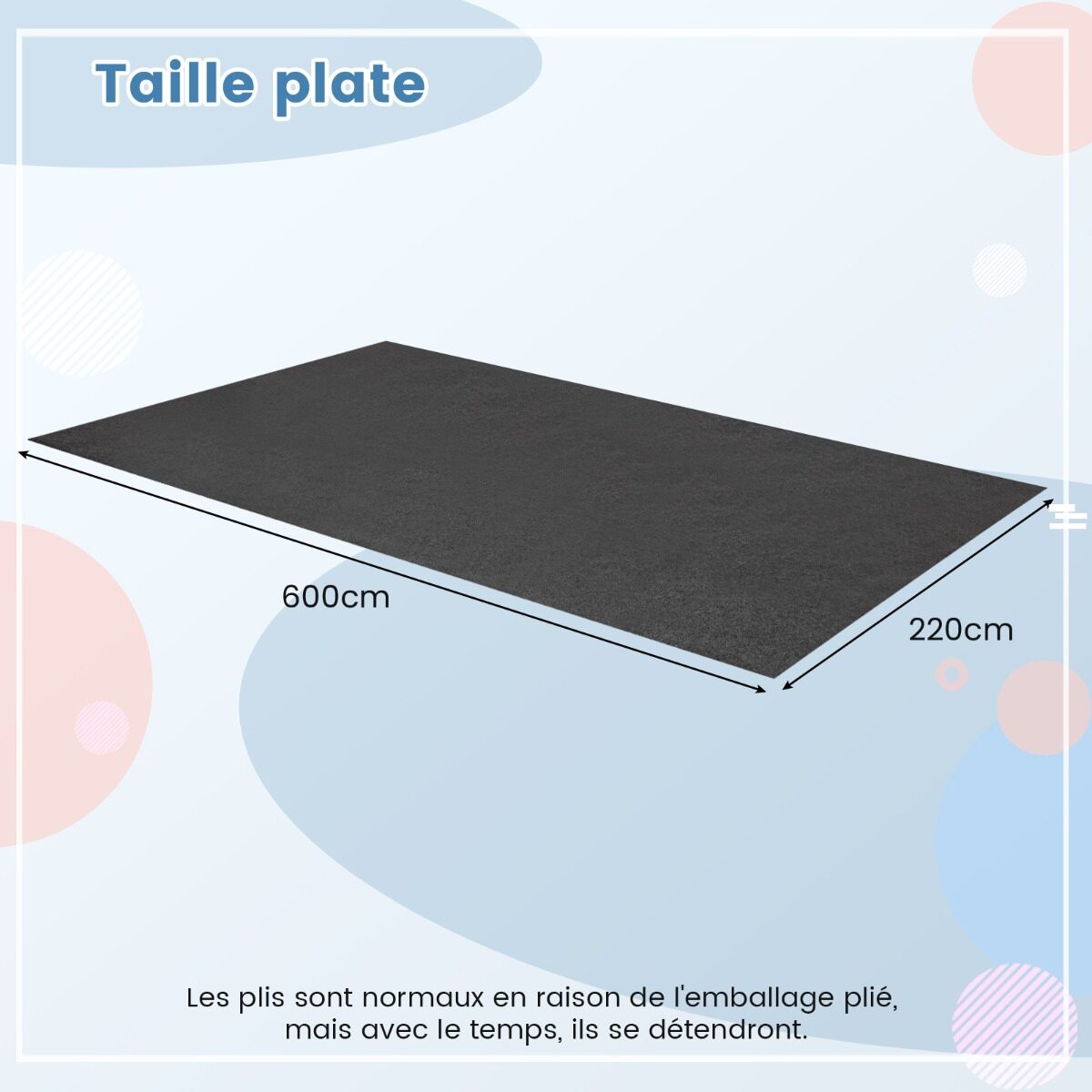 Veekindel põrandamatt 600 x 220 cm, korduvkasutatav ja pestav, libisemisvastane automatt imava kahepoolse teibiga, hall