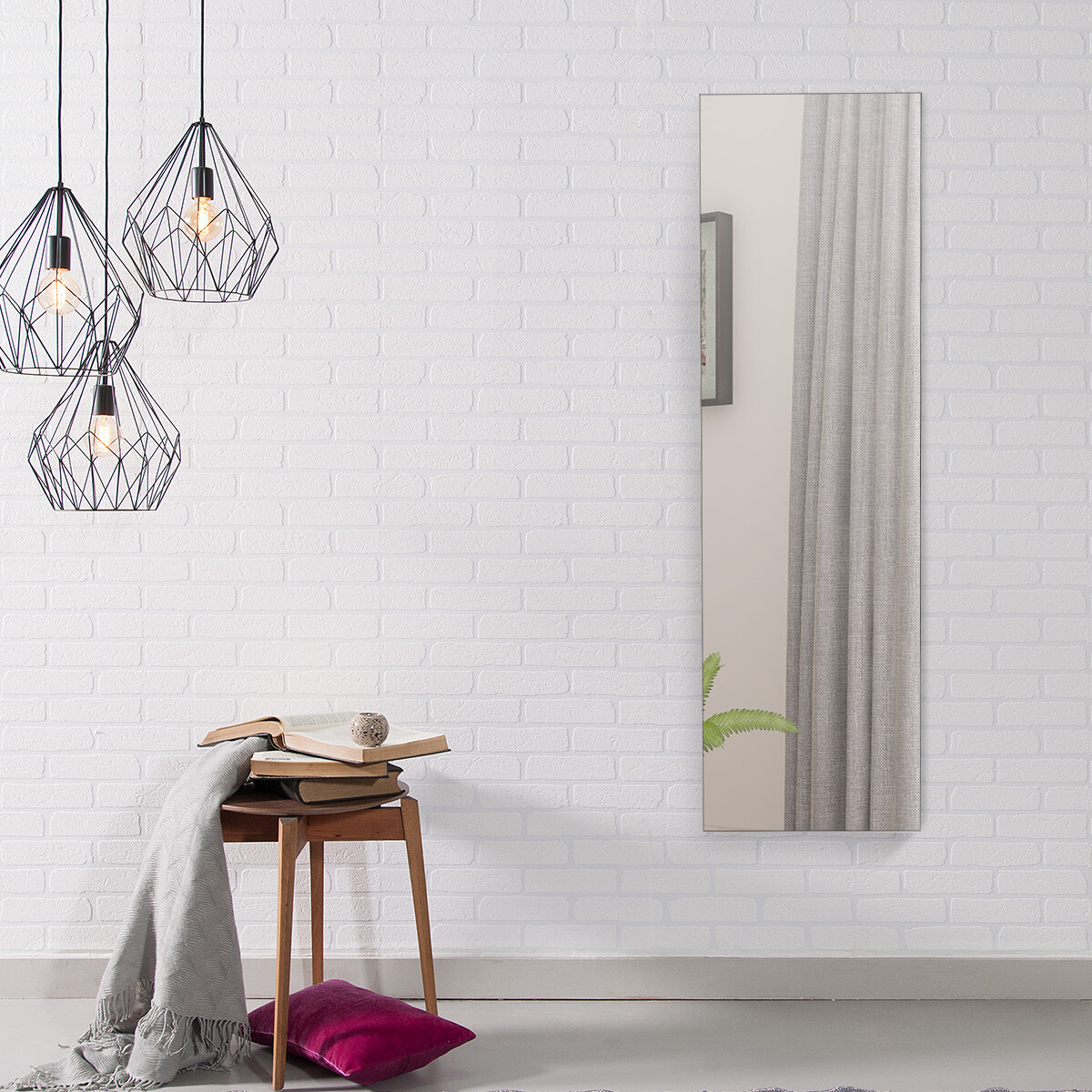 Ehtekapp peegli ja LED-valgustiga, mitmeotstarbeline hoiuruum, uksekonksudega, 120 x 36 x 10 cm, must