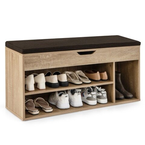 Kingapink, kingakapp, kingariiul istmepadjaga, puit, 104 x 48 x 30 cm, valge/naturaalne-naturaalne