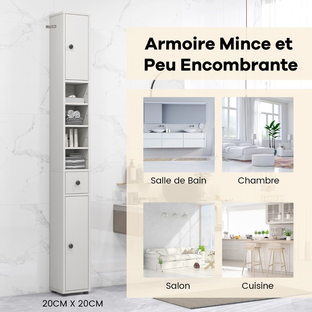 Immagine prodotto - armadio da bagno alto