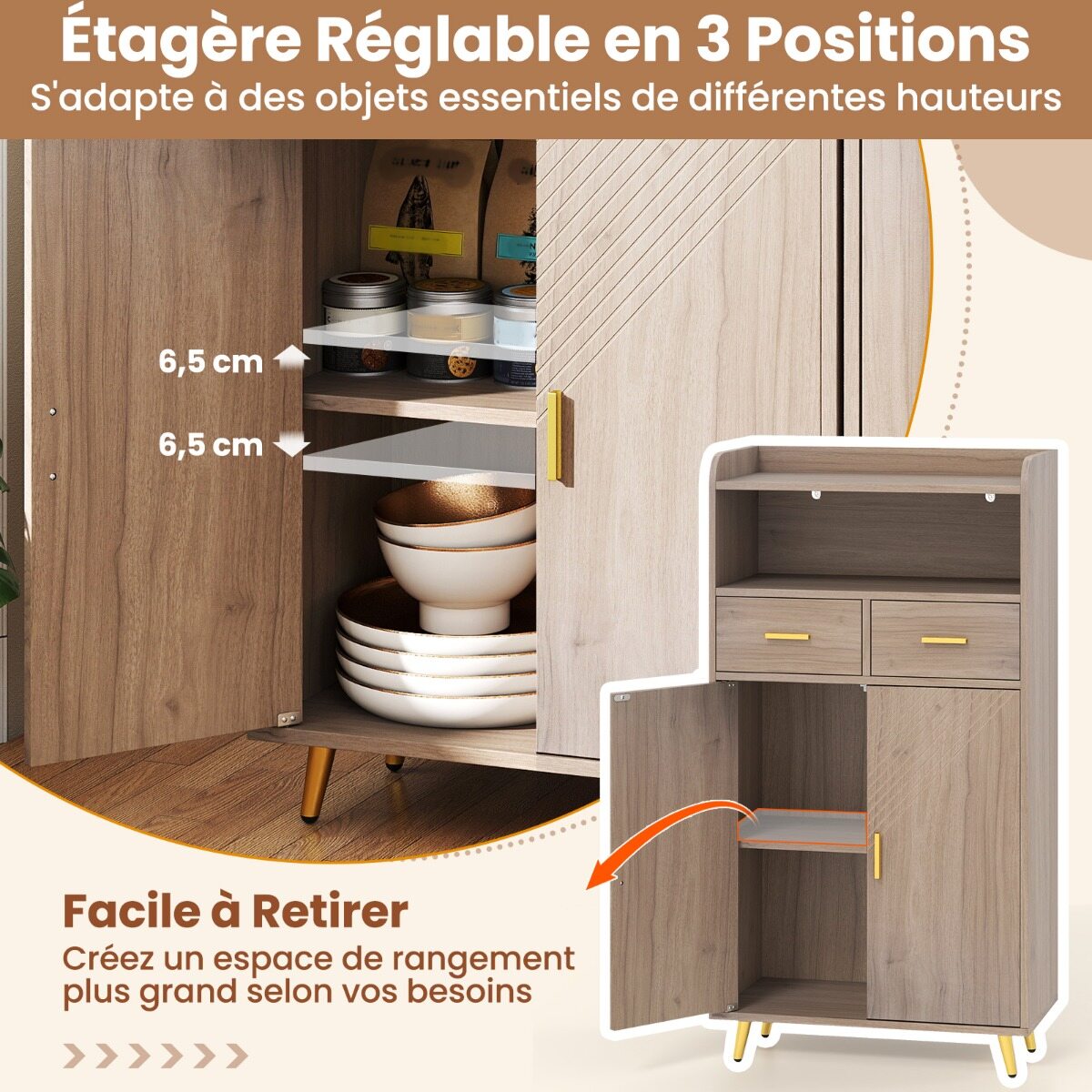 113 cm köögikapp, ustega, 2 sahtliga, reguleeritava riiuliga, moodne puhvetkapp, hall