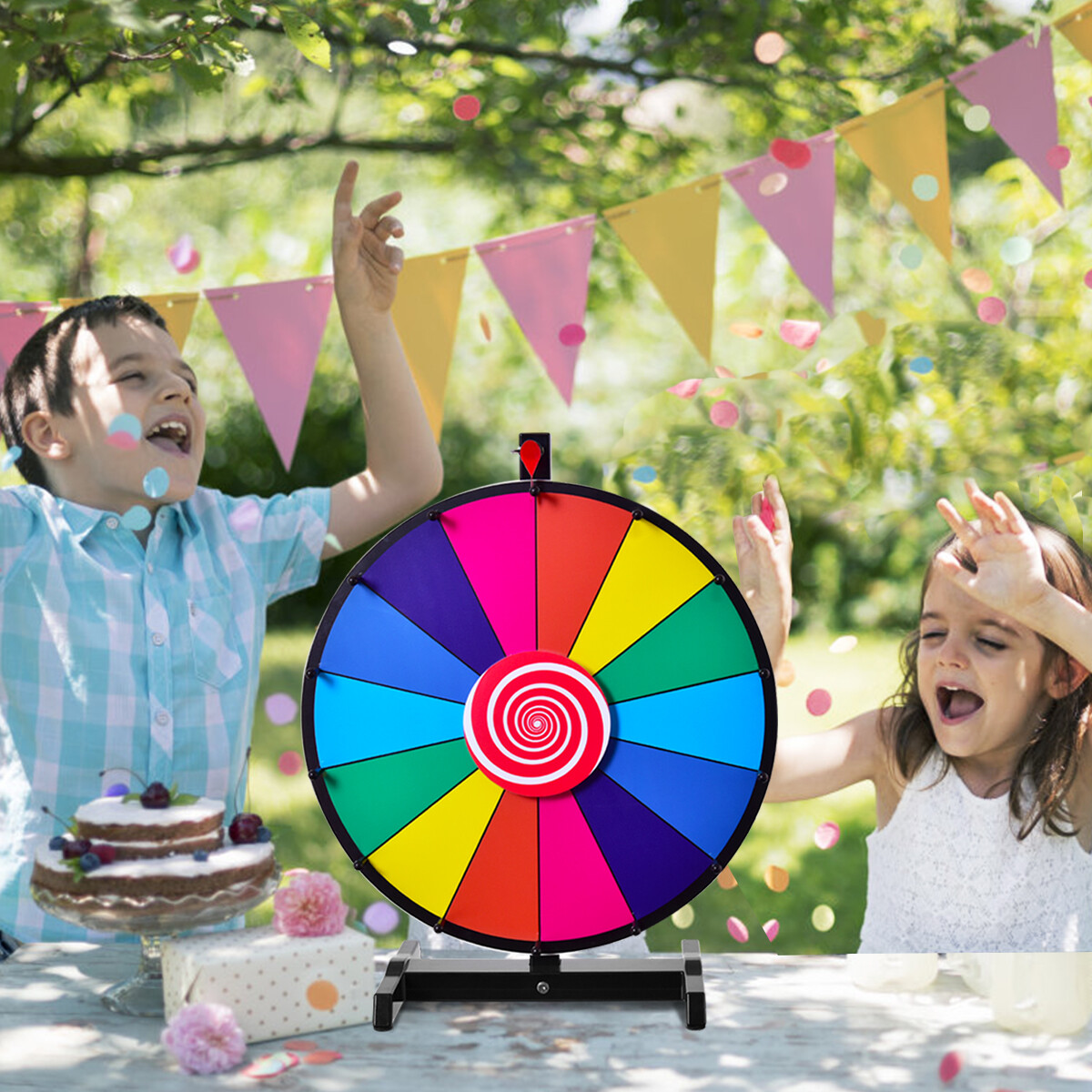 Spinning Prize Wheel with 14 slots for Gaming/Party